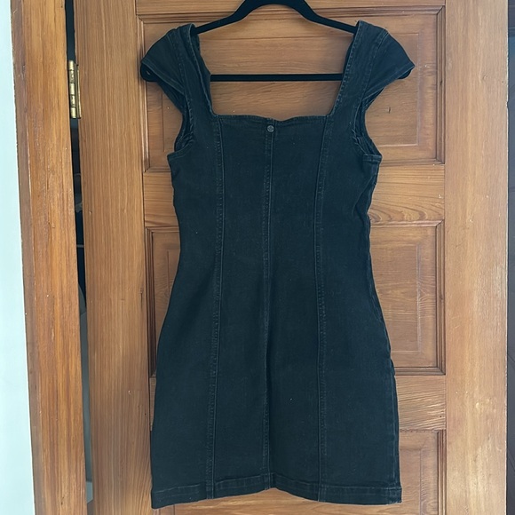 Volcom Black Stretch Denim Mini Dress - Picture 3 of 3